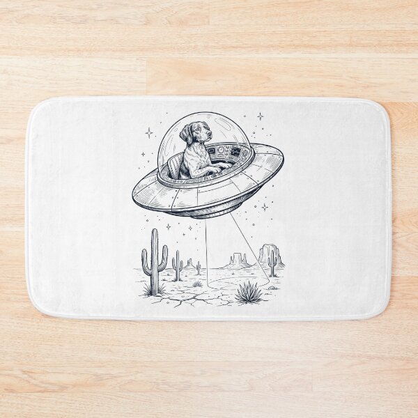 Item preview, Vintage Brittany Riding UFO Dog Mom Dad Lover designed and sold by DoodleTortle.