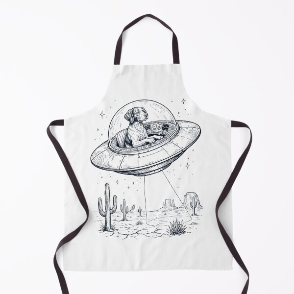 Item preview, Vintage Brittany Riding UFO Dog Mom Dad Lover designed and sold by DoodleTortle.