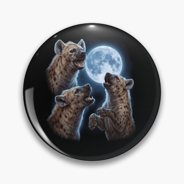 Item preview, Hyena Howling Moon Art Animal Lover designed and sold by TerryConnells.