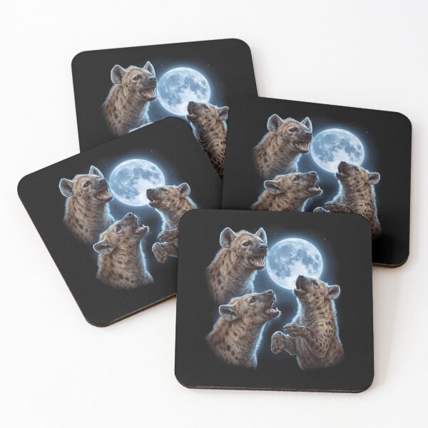 Item preview, Hyena Howling Moon Art Animal Lover designed and sold by TerryConnells.