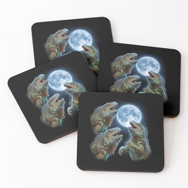 Item preview, Iguana Howling Moon Art Animal Lover designed and sold by TerryConnells.