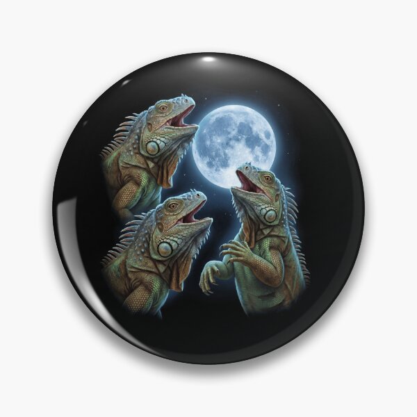 Item preview, Iguana Howling Moon Art Animal Lover designed and sold by TerryConnells.
