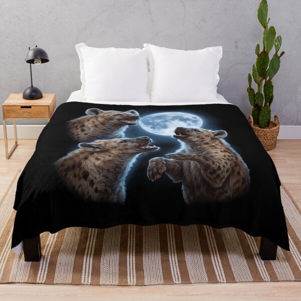 Item preview, Hyena Howling Moon Art Animal Lover designed and sold by TerryConnells.