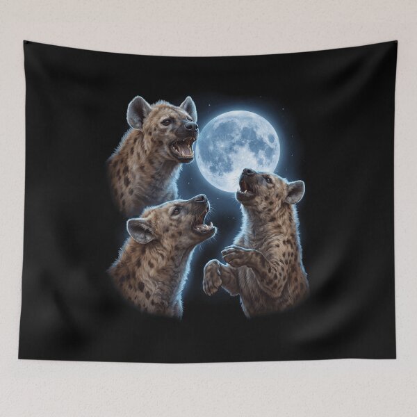 Item preview, Hyena Howling Moon Art Animal Lover designed and sold by TerryConnells.