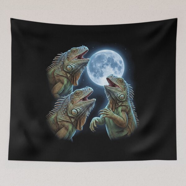 Item preview, Iguana Howling Moon Art Animal Lover designed and sold by TerryConnells.
