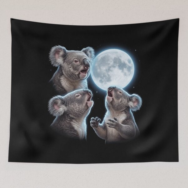 Item preview, Koala Howling Moon Art Animal Lover designed and sold by TerryConnells.