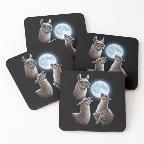 Item preview, Llama Howling Moon Art Animal Lover designed and sold by TerryConnells.