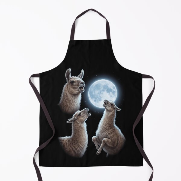 Item preview, Llama Howling Moon Art Animal Lover designed and sold by TerryConnells.