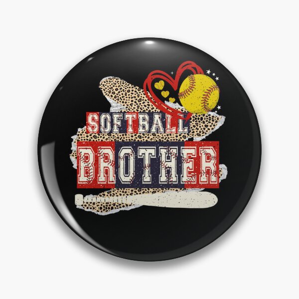 Item preview, Patriotic Softball Brother Leopard Tee designed and sold by LarryMBrown.
