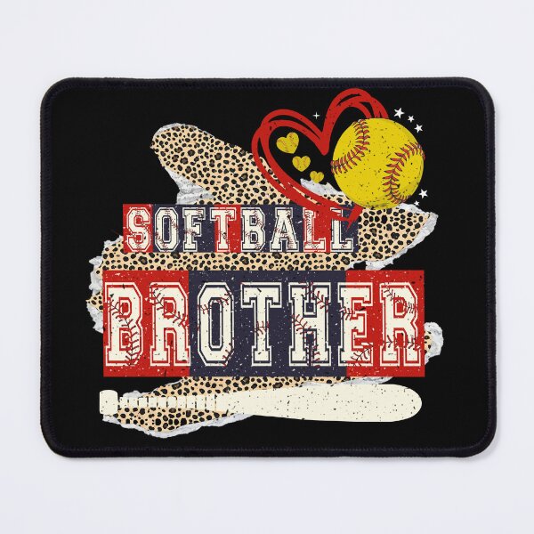 Item preview, Patriotic Softball Brother Leopard Tee designed and sold by LarryMBrown.
