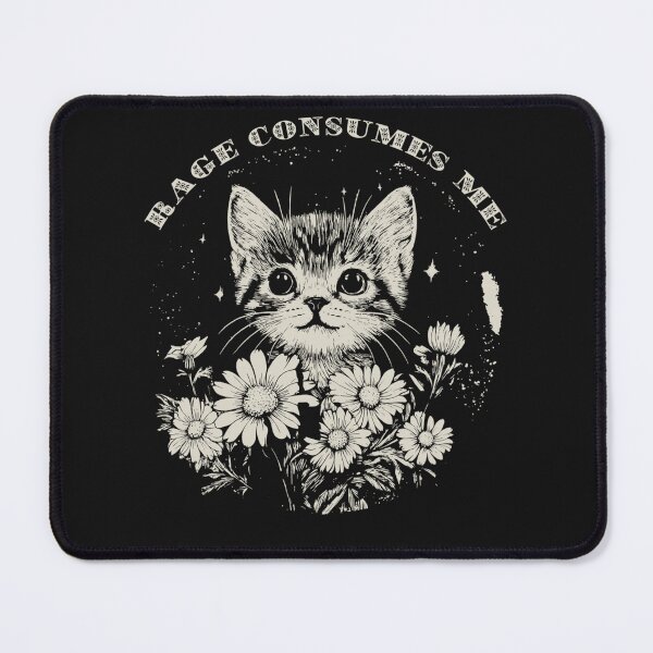 Item preview, Cute Cat Rage Consumes Me Funny Sarcastic Kitten Flower designed and sold by LarkinIsabell.