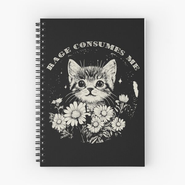 Item preview, Cute Cat Rage Consumes Me Funny Sarcastic Kitten Flower designed and sold by LarkinIsabell.