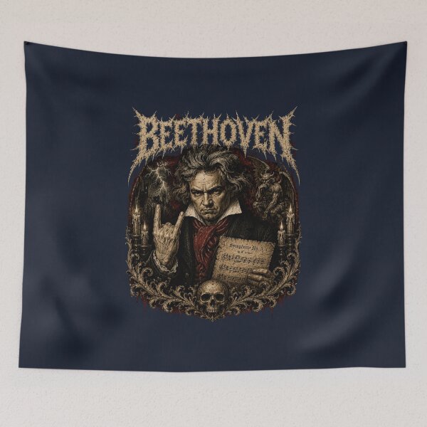 Item preview, Beethoven of the Abyss — Symphony No. 5 Death Metal designed and sold by ThreadTheory976.