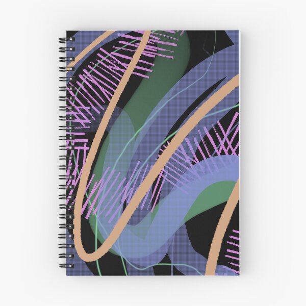 Item preview, Abstract Midnight Rhythm with Textured Strokes designed and sold by Chunac.