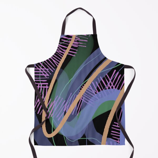 Item preview, Abstract Midnight Rhythm with Textured Strokes designed and sold by Chunac.