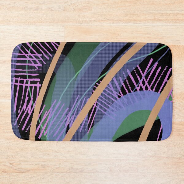 Item preview, Abstract Midnight Rhythm with Textured Strokes designed and sold by Chunac.