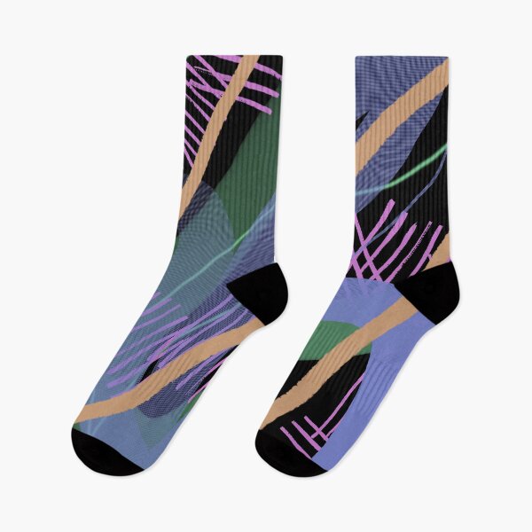 Item preview, Abstract Midnight Rhythm with Textured Strokes designed and sold by Chunac.
