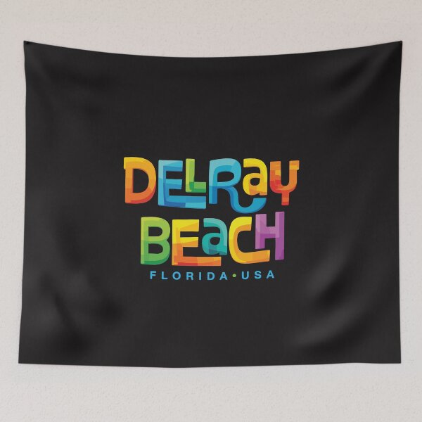 Item preview, Delray Beach Florida Retro Mid Century Vintage Travel Design designed and sold by kiralynstration.