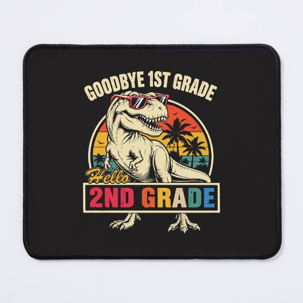 Item preview, Goodbye 1st Grade Hello 2nd Grade Dinosaur Retro School Design designed and sold by kiralynstration.