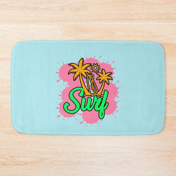 Item preview, Surf Palm Trees Pink Tropical Summer Retro 90s Beach designed and sold by AstronautMerch.