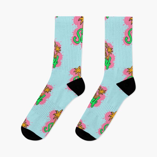 Item preview, Surf Palm Trees Pink Tropical Summer Retro 90s Beach designed and sold by AstronautMerch.