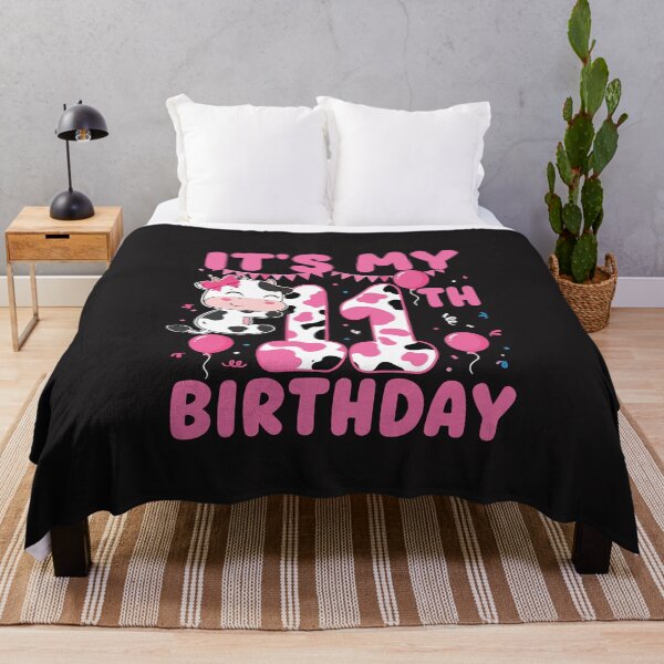 Item preview, 11th Birthday Cow Girl Cute Farm Party Retro Design designed and sold by kiralynstration.