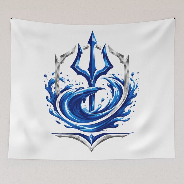 Item preview, Trident of House Aqua designed and sold by Inkmatic Studio.
