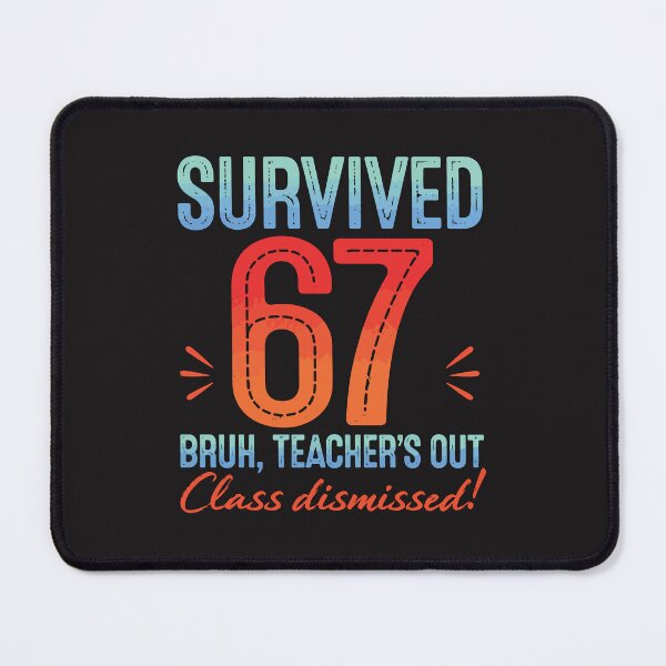 Item preview, Survived 67 Funny Last Day Of School Retro Teacher Design designed and sold by kiralynstration.