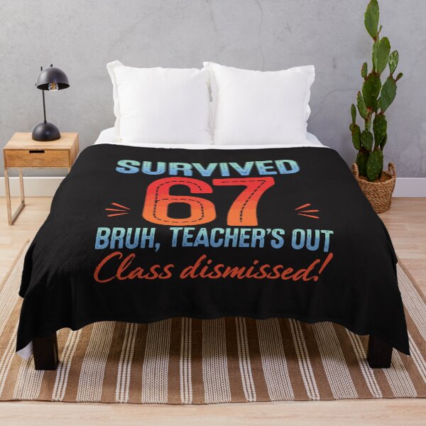 Item preview, Survived 67 Funny Last Day Of School Retro Teacher Design designed and sold by kiralynstration.