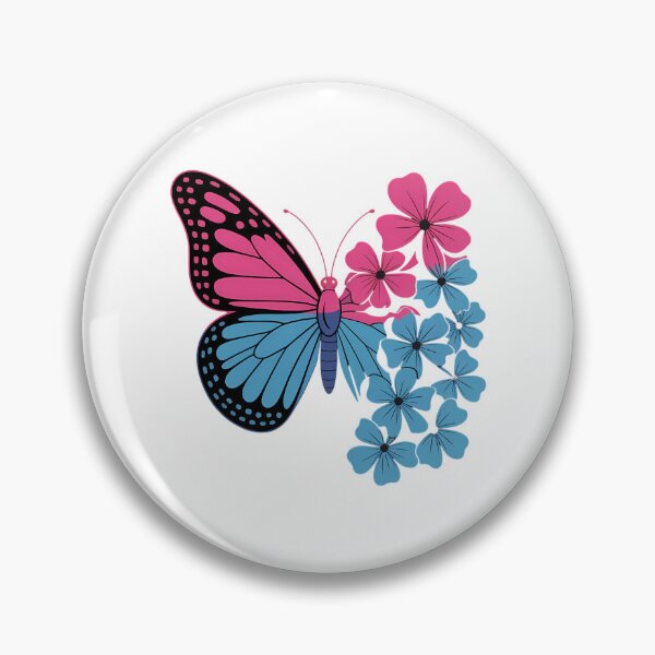 Item preview, Bisexual Butterfly Flower Bi Pride Flag Lgbt designed and sold by sailorjessiArt.