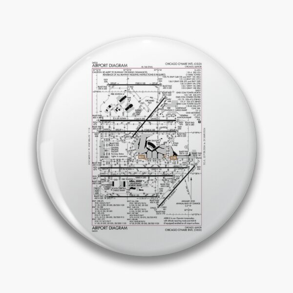 Item preview, Kord Chicago O'Hare Flightaware Diagram Foreflight Taxiway designed and sold by writtengriffinc.