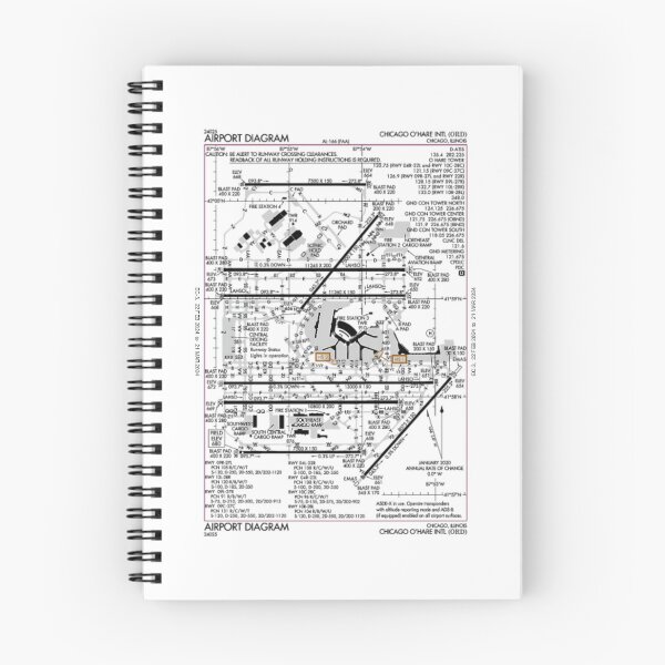 Item preview, Kord Chicago O'Hare Flightaware Diagram Foreflight Taxiway designed and sold by writtengriffinc.