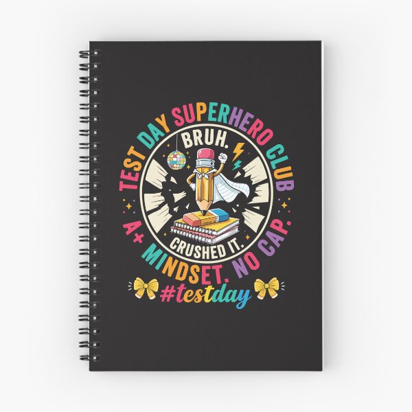 Item preview, Test Day Superhero Club Funny Teacher Motivation Retro Design designed and sold by kiralynstration.