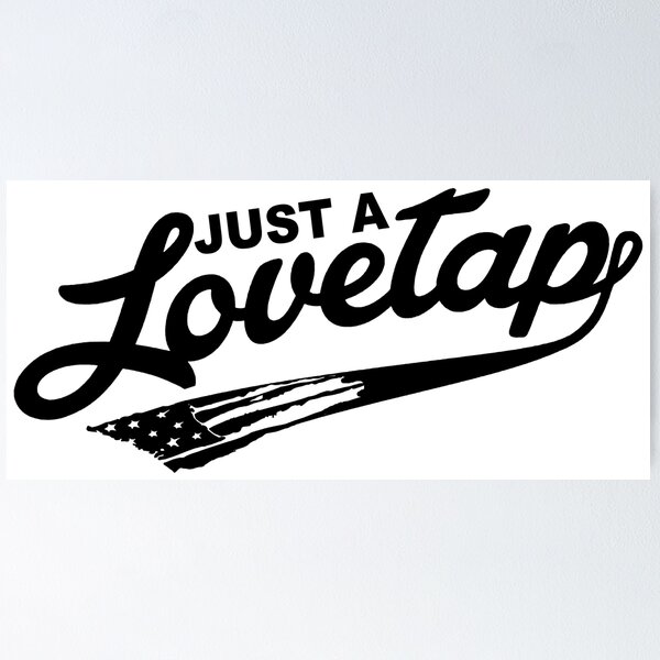 Item preview, Just A Love Tap; Project Freedom; USA; designed and sold by StickerApe.