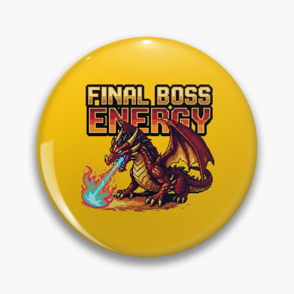 Item preview, Final Boss Energy Retro Pixel Dragon RPG Art designed and sold by ChaosNest.