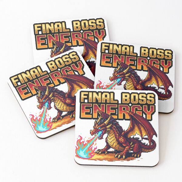 Item preview, Final Boss Energy Retro Pixel Dragon RPG Art designed and sold by ChaosNest.