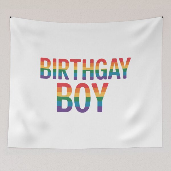 Artikelvorschau, Geburtstag, schwuler Junge, LGBT, Gay Pride, alles Gute zum Geburtstag, Regenbogen entworfen und verkauft von sailorjessiArt.