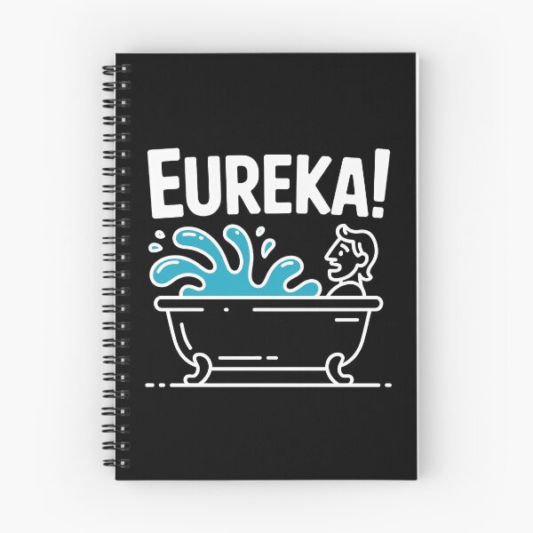 Item preview, Eureka Bathtub – Archimedes Funny Science Design Minimalist Splash designed and sold by ArcticFoxStudio.
