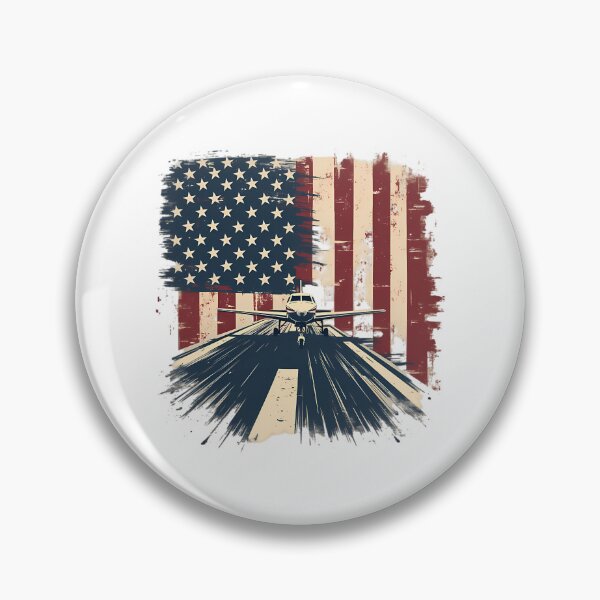 Item preview, Pilot Airplane American Flag Plane Aviation designed and sold by writtengriffinc.