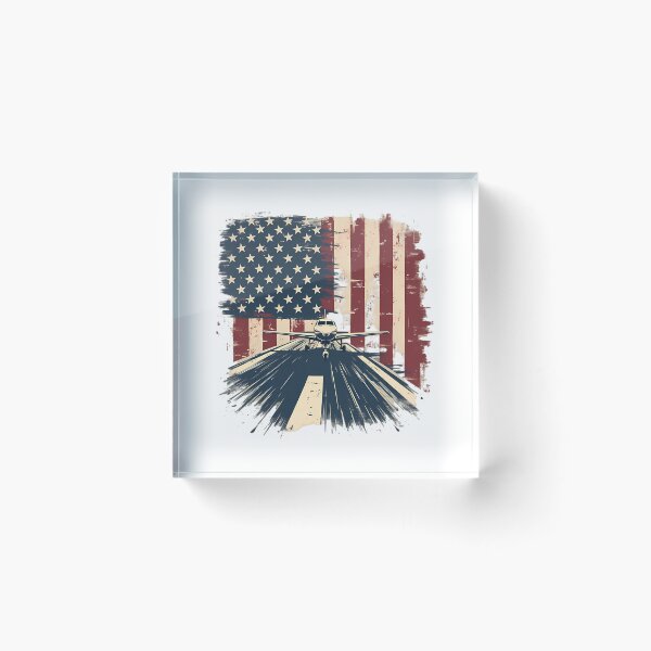 Item preview, Pilot Airplane American Flag Plane Aviation designed and sold by writtengriffinc.