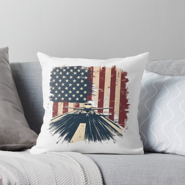 Item preview, Pilot Airplane American Flag Plane Aviation designed and sold by writtengriffinc.