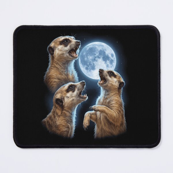 Item preview, Meerkat Howling Moon Art Animal Lover designed and sold by TerryConnells.