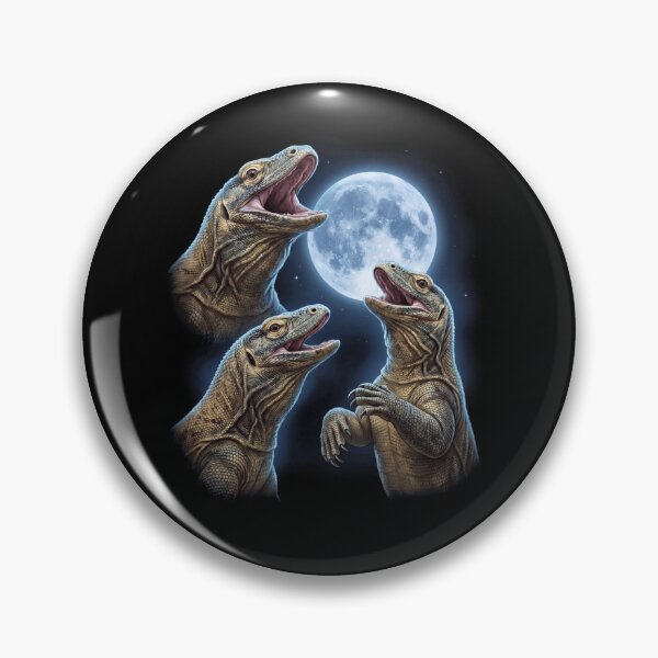 Item preview, Monitor Lizard Howling Moon Art Animal Lover designed and sold by TerryConnells.
