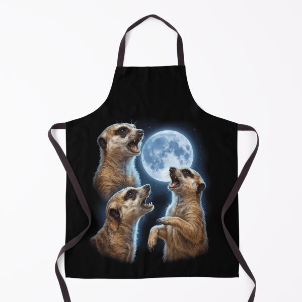 Item preview, Meerkat Howling Moon Art Animal Lover designed and sold by TerryConnells.