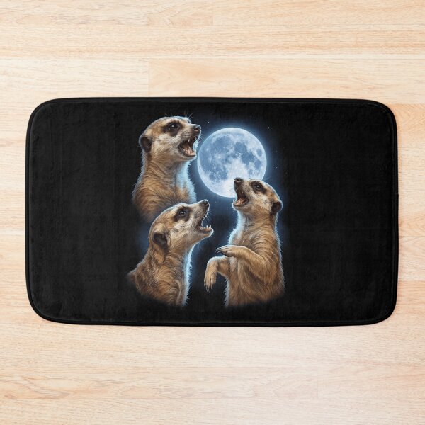 Artikelvorschau, Erdmännchen heult Mond Kunst Tierliebhaber entworfen und verkauft von TerryConnells.