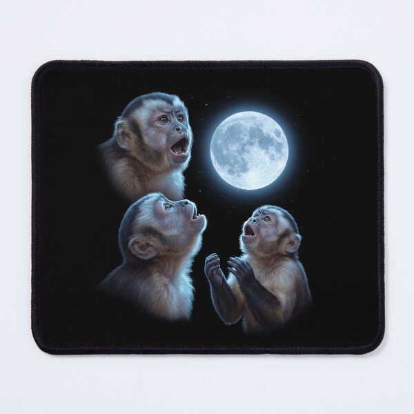 Item preview, Monkey Howling Moon Art Animal Lover designed and sold by TerryConnells.