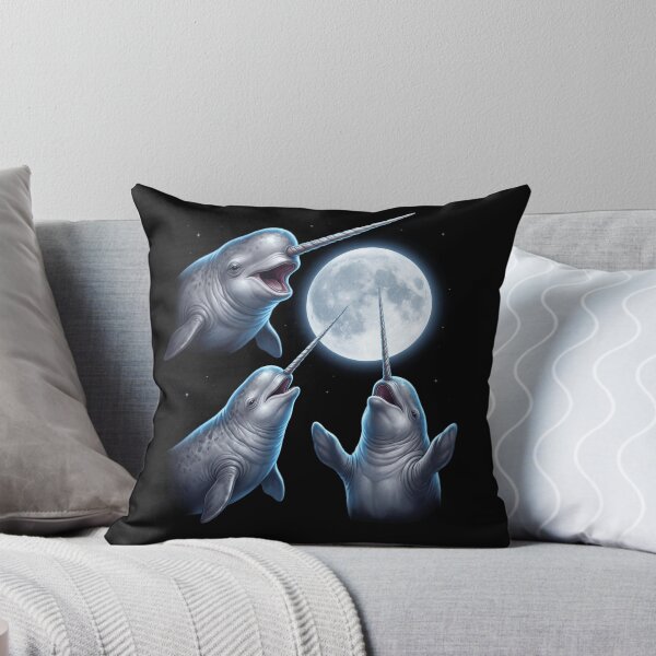 Item preview, Narwhal Howling Moon Art Animal Lover designed and sold by TerryConnells.