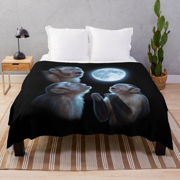 Item preview, Monkey Howling Moon Art Animal Lover designed and sold by TerryConnells.