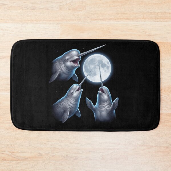 Item preview, Narwhal Howling Moon Art Animal Lover designed and sold by TerryConnells.