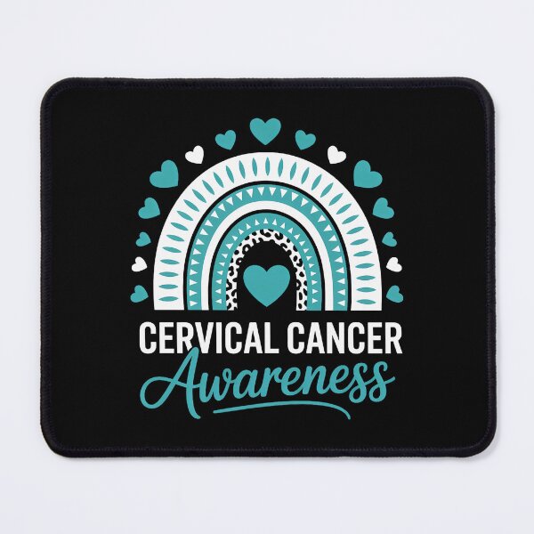 Item preview, Cervical Cancer Awareness Rainbow Leopard Ribbon Teal designed and sold by sailorjessiArt.